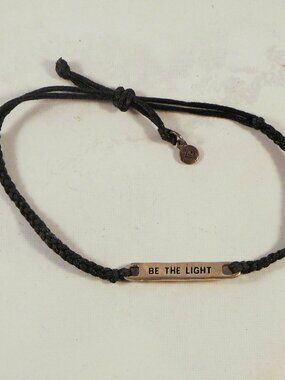 Retired SILPADA "Be The Light" Braided Leather Bracelet